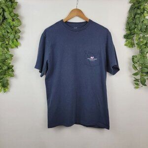 Vineyard Vines Whale St. Bernard Sports T-shirt Small Short Sleeve Blue Pink